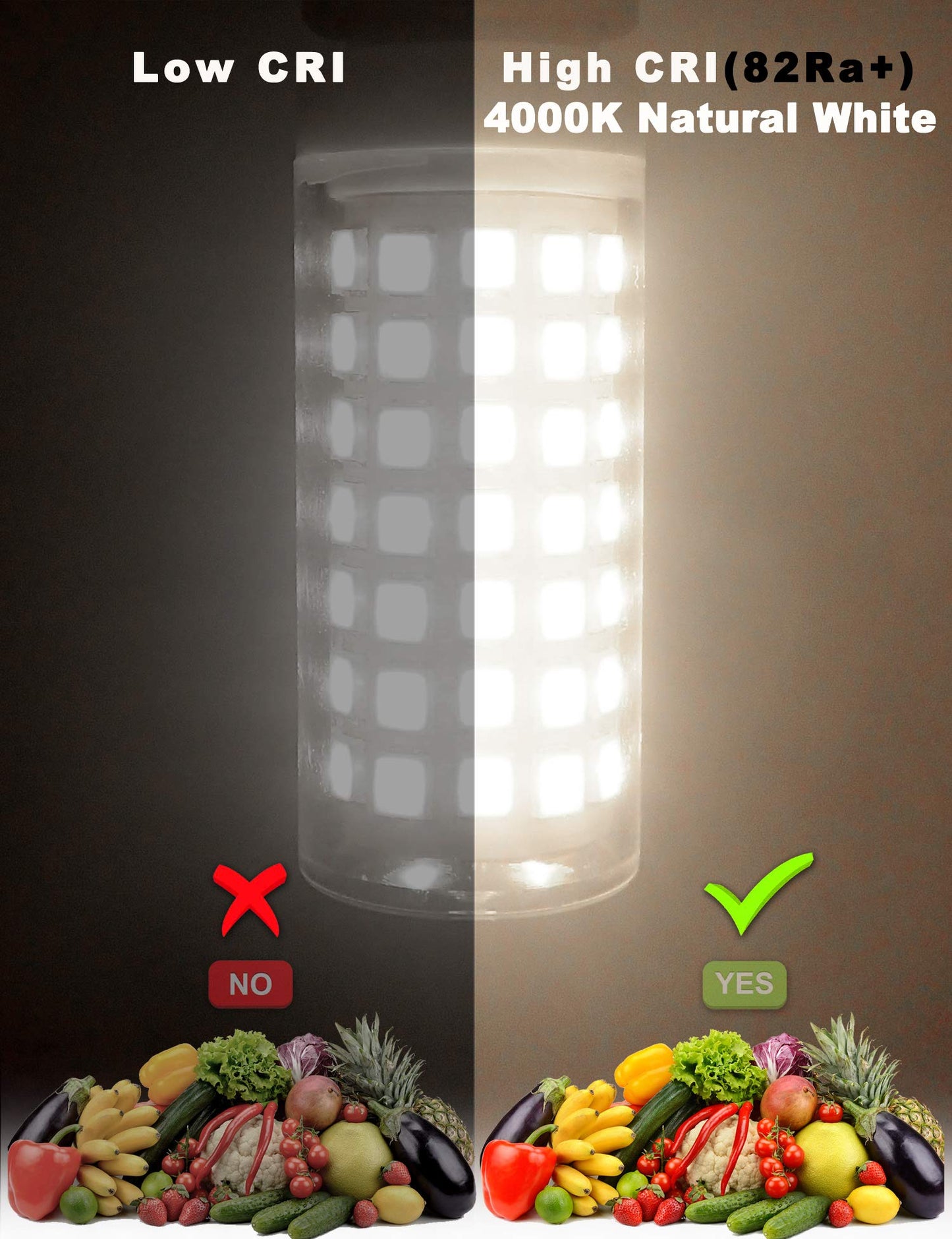 Ziomitus G9 Dimmable Led Bulbs 6W 4000K Natural White, 600Lm, 5-Pack, Halogen Replacement For Chandelier Lighting