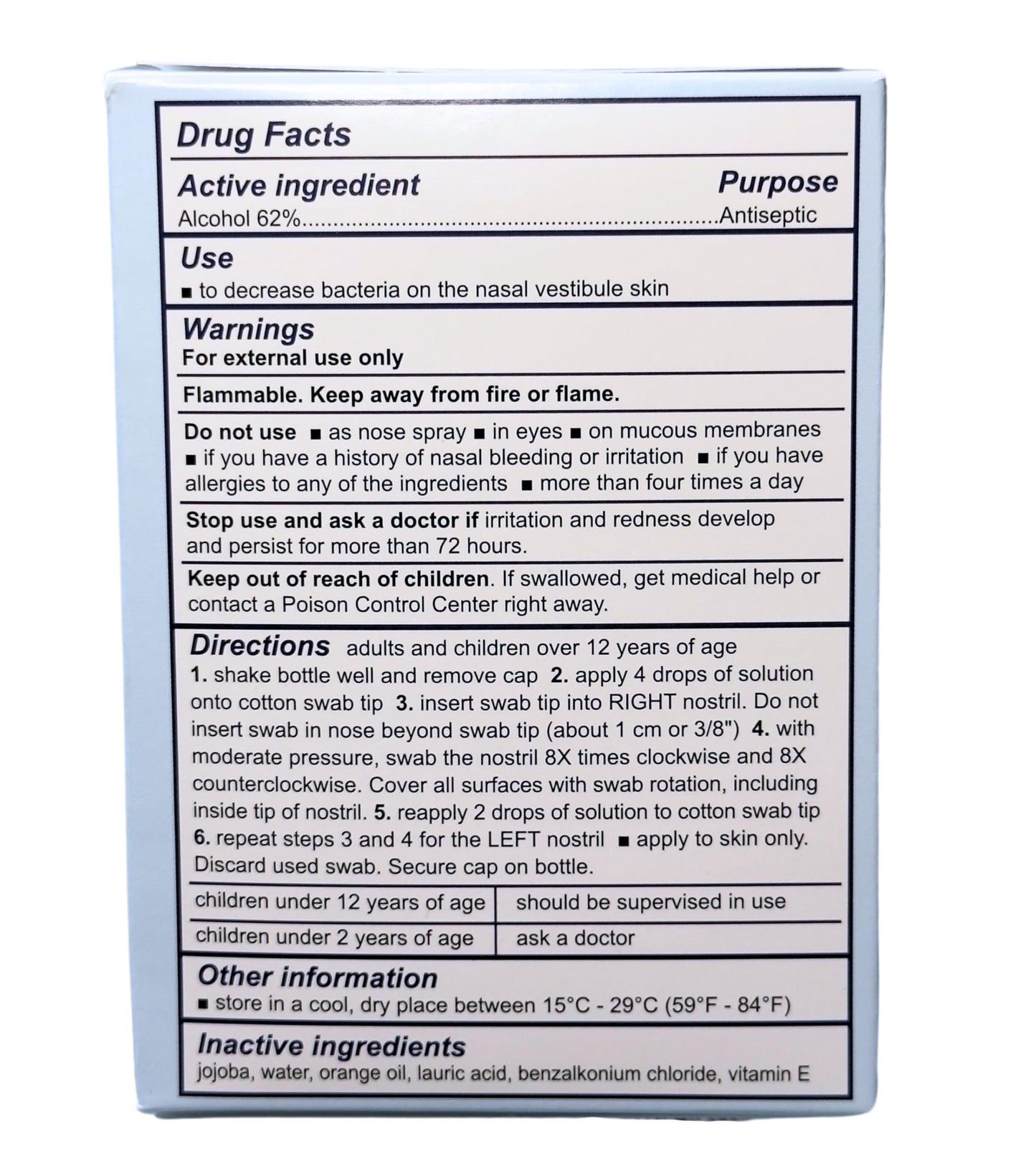 Nozin® Nasal Sanitizer® Antiseptic 12mL Bottle | Kills 99.99% of Germs | 60+ Applications | Trusted by Hospitals | Made in The USA