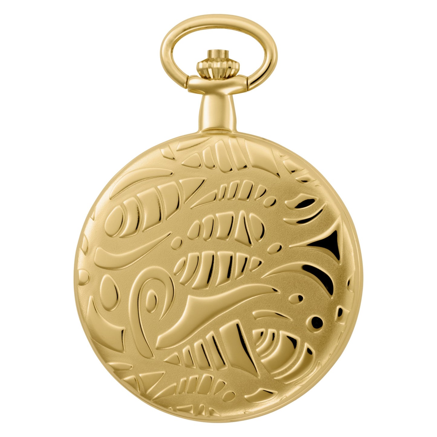 Charles Hubert 3842 Gold-Plated Mechanical Pocket Watch
