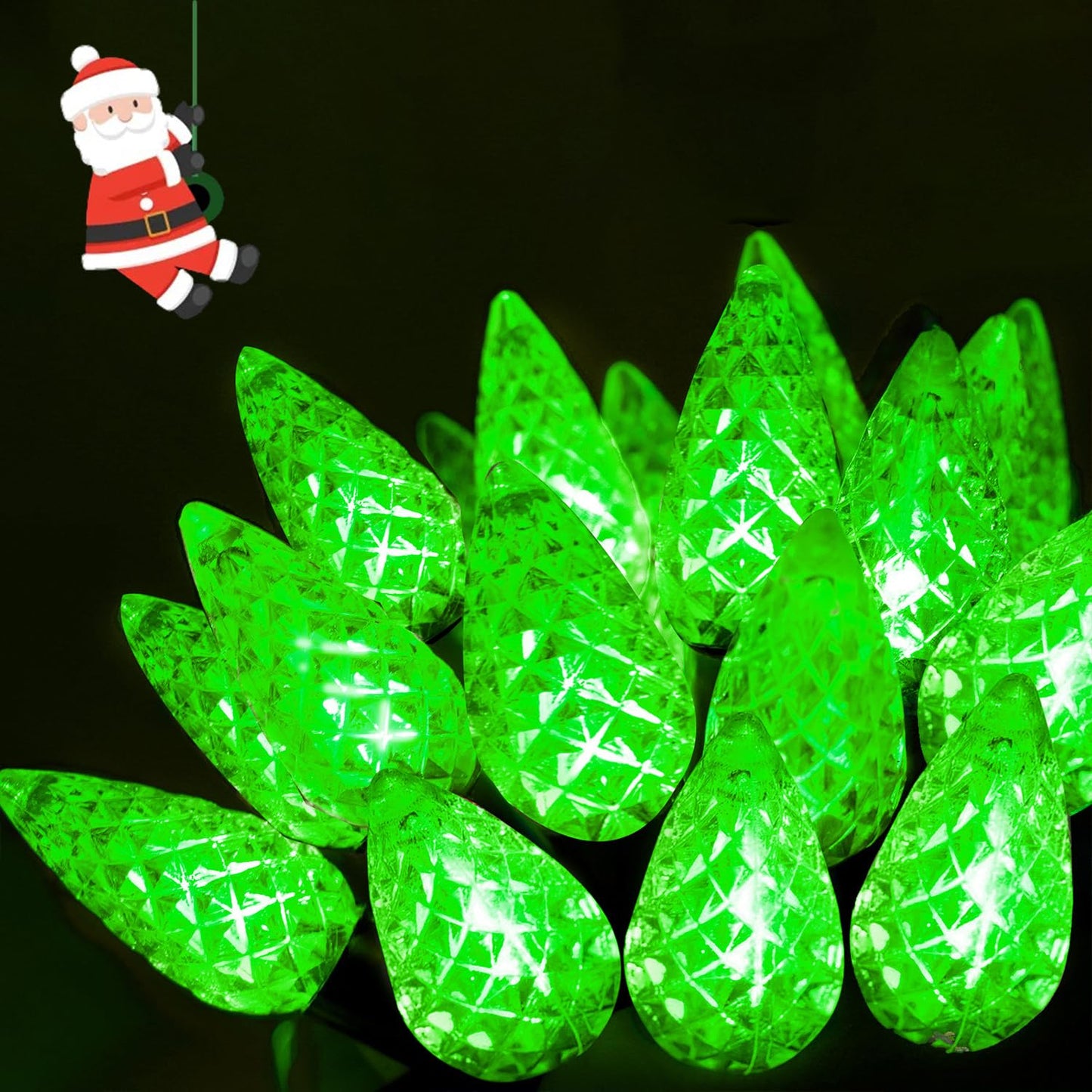 240 Led 78Ft C6 Christmas String Lights  Super Long Christmas Lights Outdoor Indoor With 13 Modes & Timer  Waterproof Fairy Twinkle Light Plug In For Tree Garden Party Xmas Decorations (Green)