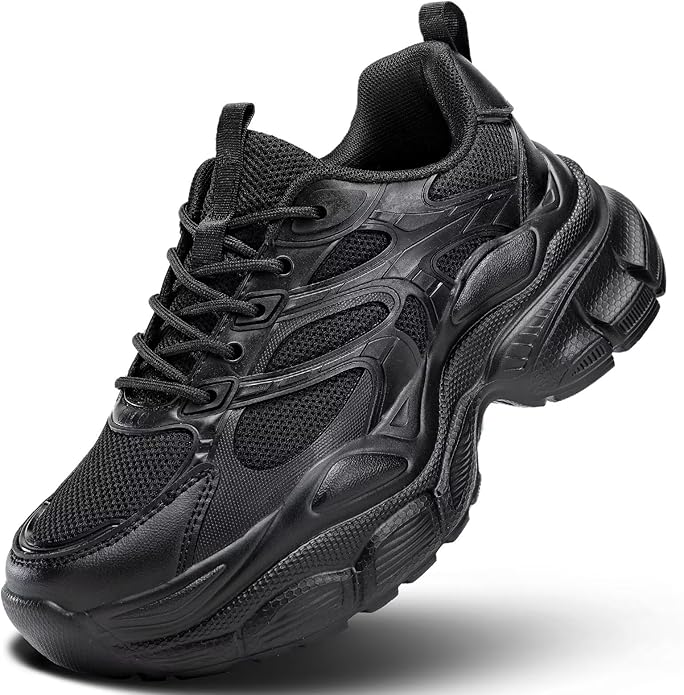 Women's Road Running Shoes Non Slip Ladies Walking Fashion Athletic Chunky Sneakers Work Gym Lightweight Mesh Soft Sole