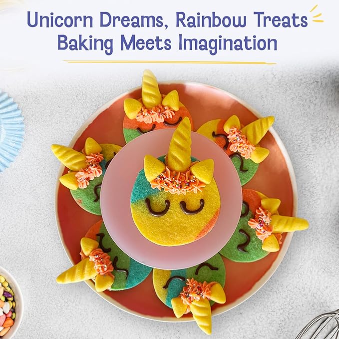 Baketivity Baking Kit Bundle – DIY Cake Pops & Unicorn Rainbow Cookies by Duff Goldman – Kids Baking Set with Pre-Measured Kosher Ingredients, Decorating Supplies & Video Tutorials – Ages 6-12+