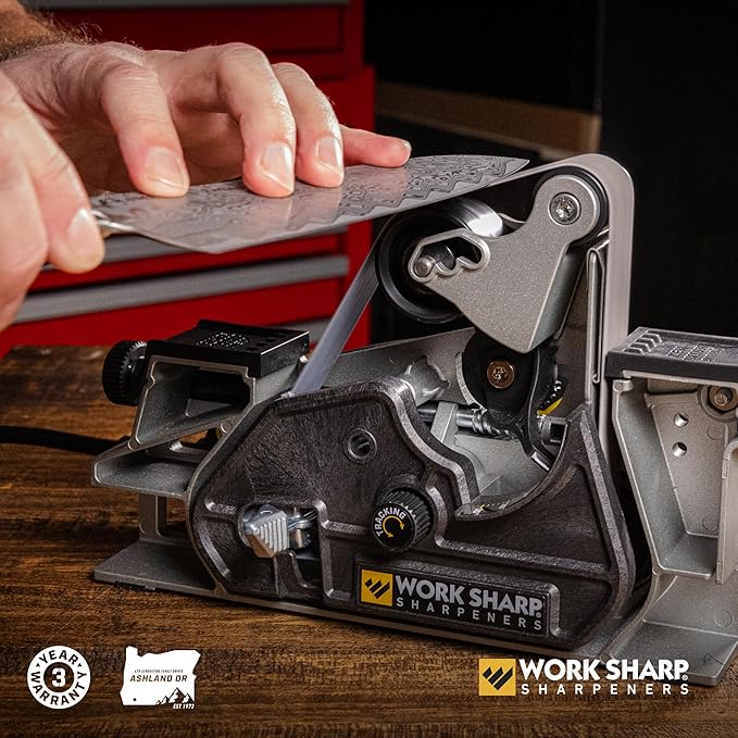 Work Sharp Ken Onion Edition Knife & Tool Sharpener Elite Gift Bundle with Guided Field Sharpener
