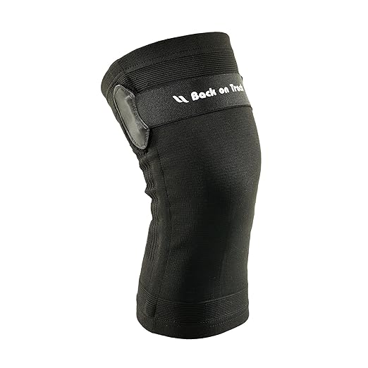 Back on Track Knee Brace with Removable Strap 1110 with Welltex Technology, Black, Large