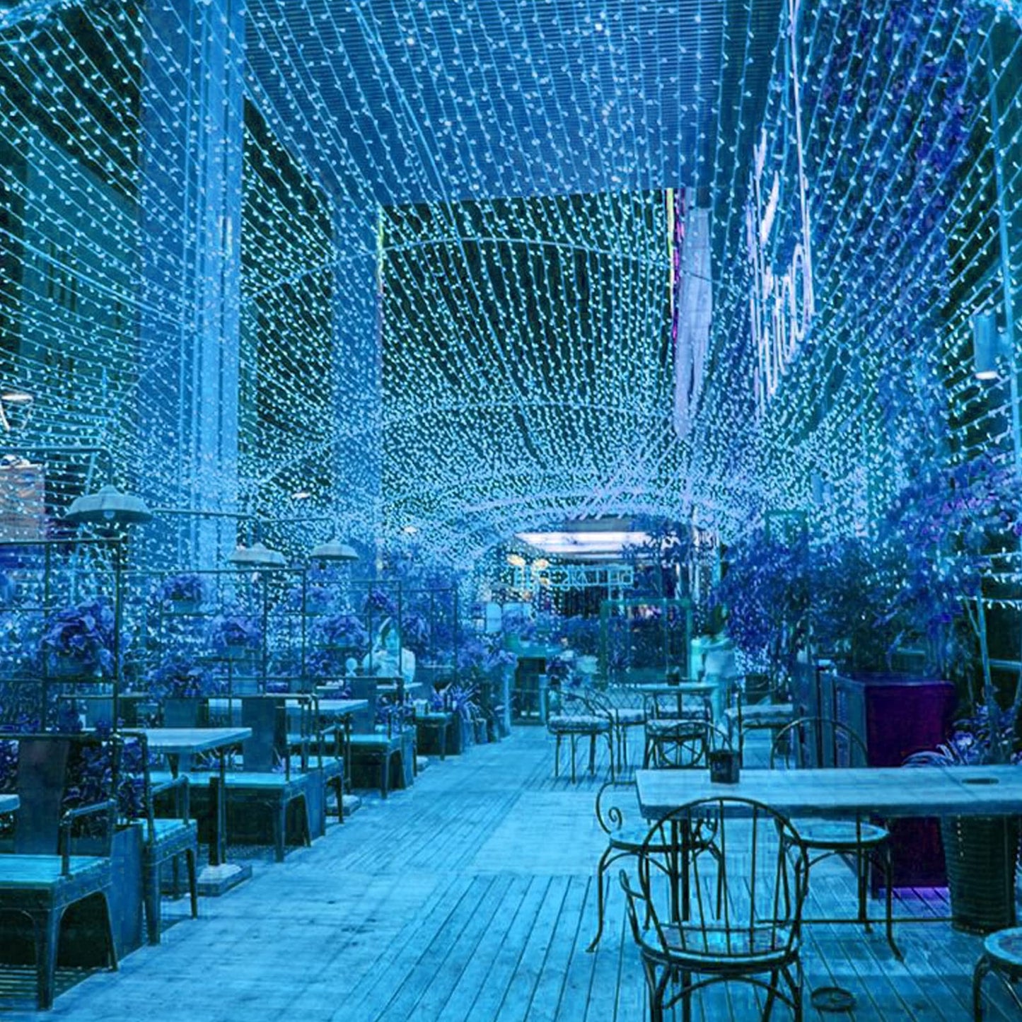 Koxly 2 Pack Battery Operated String Lights, Remote Timer, Waterproof, 8 Modes, 16.4Ft, Blue For Indoor Outdoor Decorations