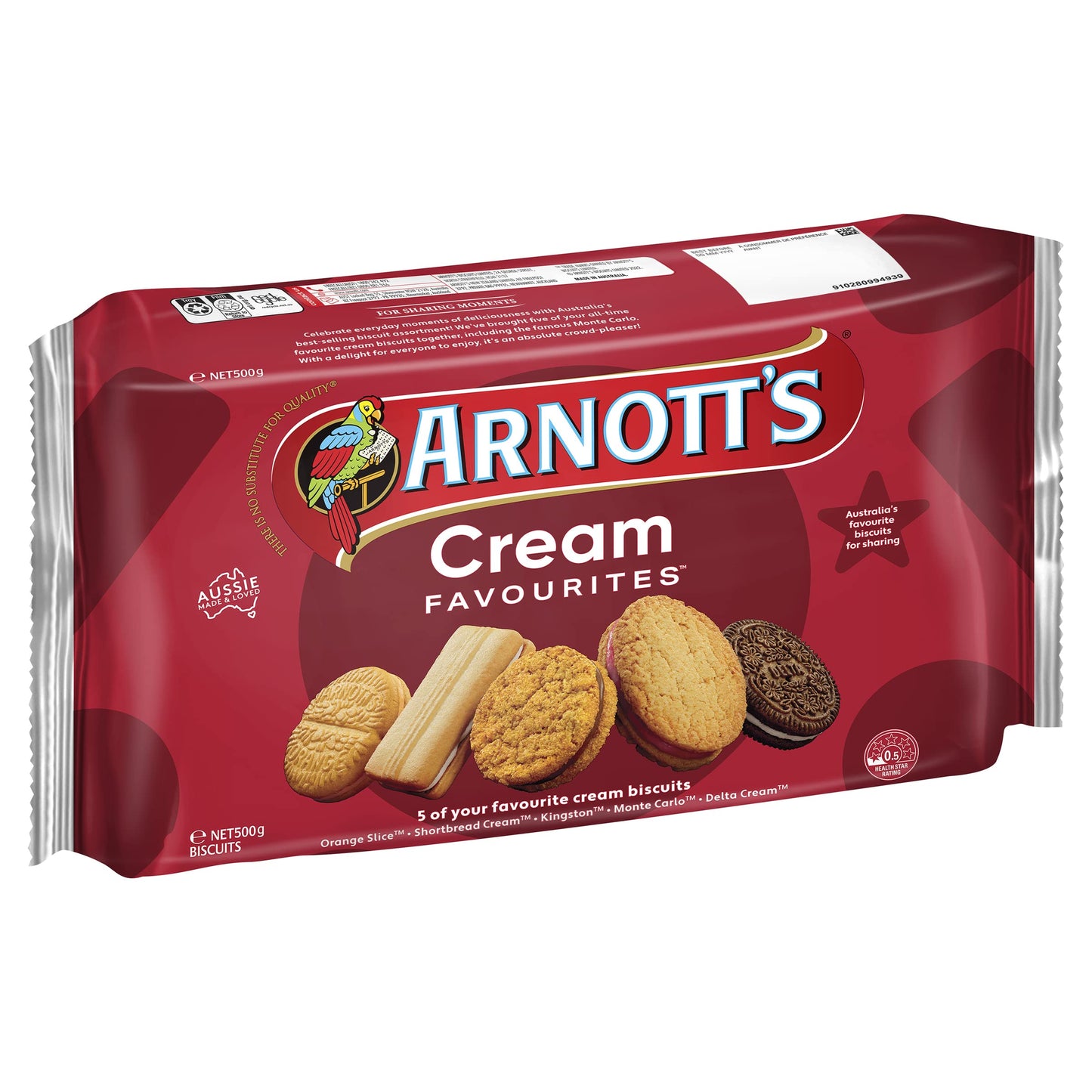 Arnotts Assorted Cream Biscuits 500g