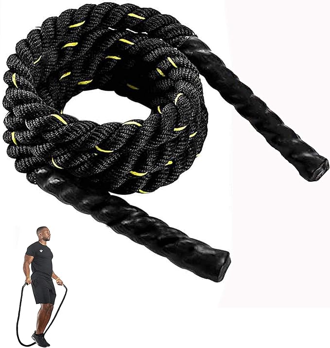 TONYKO Heavy Jump Rope Weighted Jump Rope for Men Women Total Body Workouts Power Training Improve Strength Building Muscle