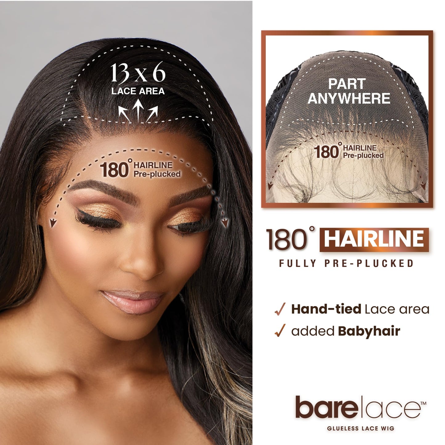 Sensationnel Bare lace 13x6 wigs - unit 8 lacefrontal glueless synthetic 180 degree preplucked hairline (SH/BUTTERYBLONDE)