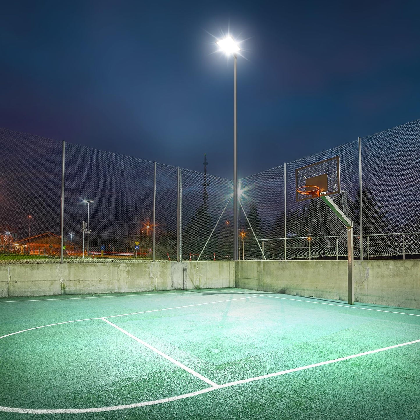 Biritalo Led Parking Lot Light Commericial 350W 52500Lm Bright Arm Dusk To Dawn Led Flood Lights Wall Mount Outdoor 5000K 100-277V Ip65 Waterproof Shoebox Street Lighting For Park Stadium Barn 3 Pack