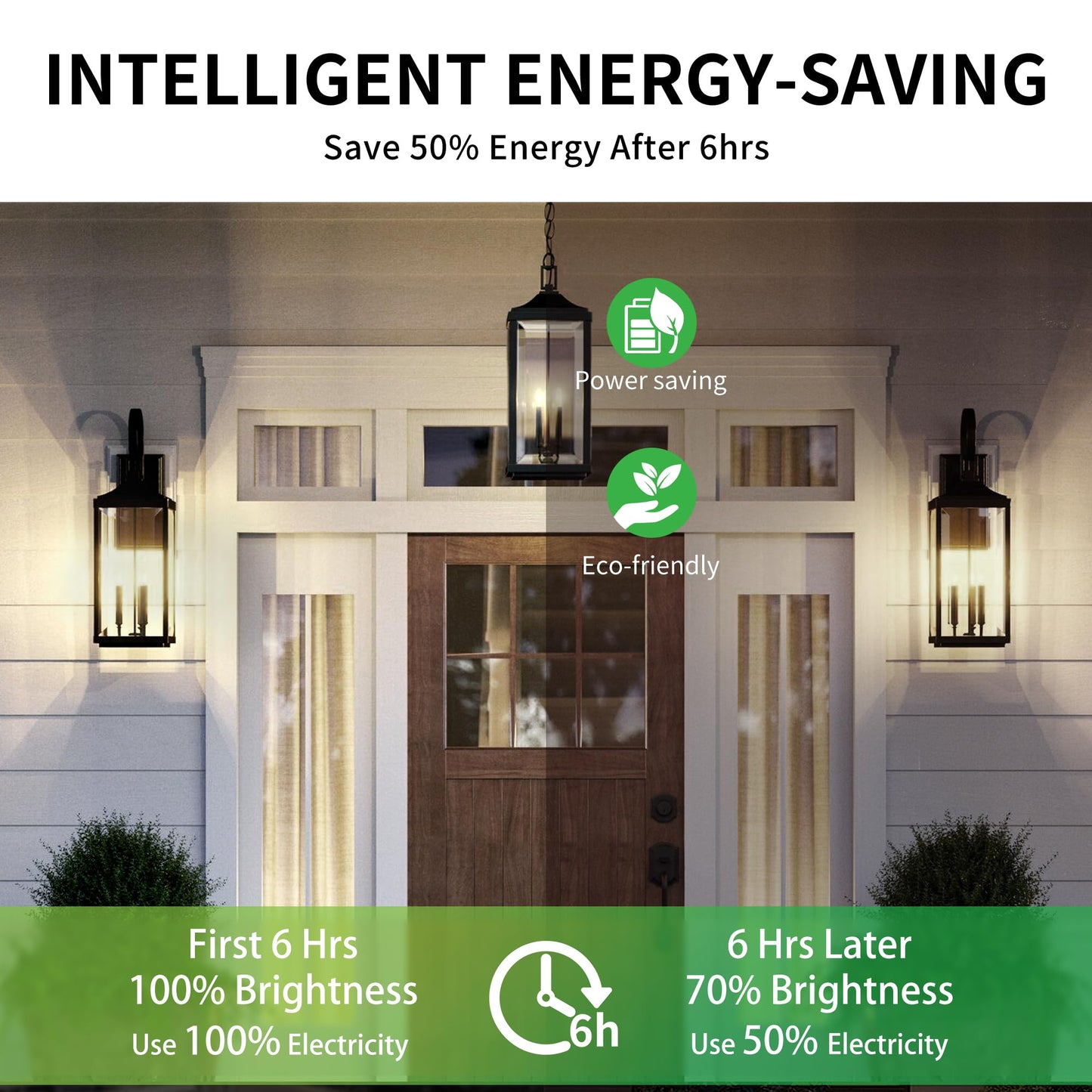 Qualilux Dimmable Outdoor Light Bulbs, 1000LM, 75W Equivalent, Daylight 5000K, A19 E26 Base, 12W, 2 Pack