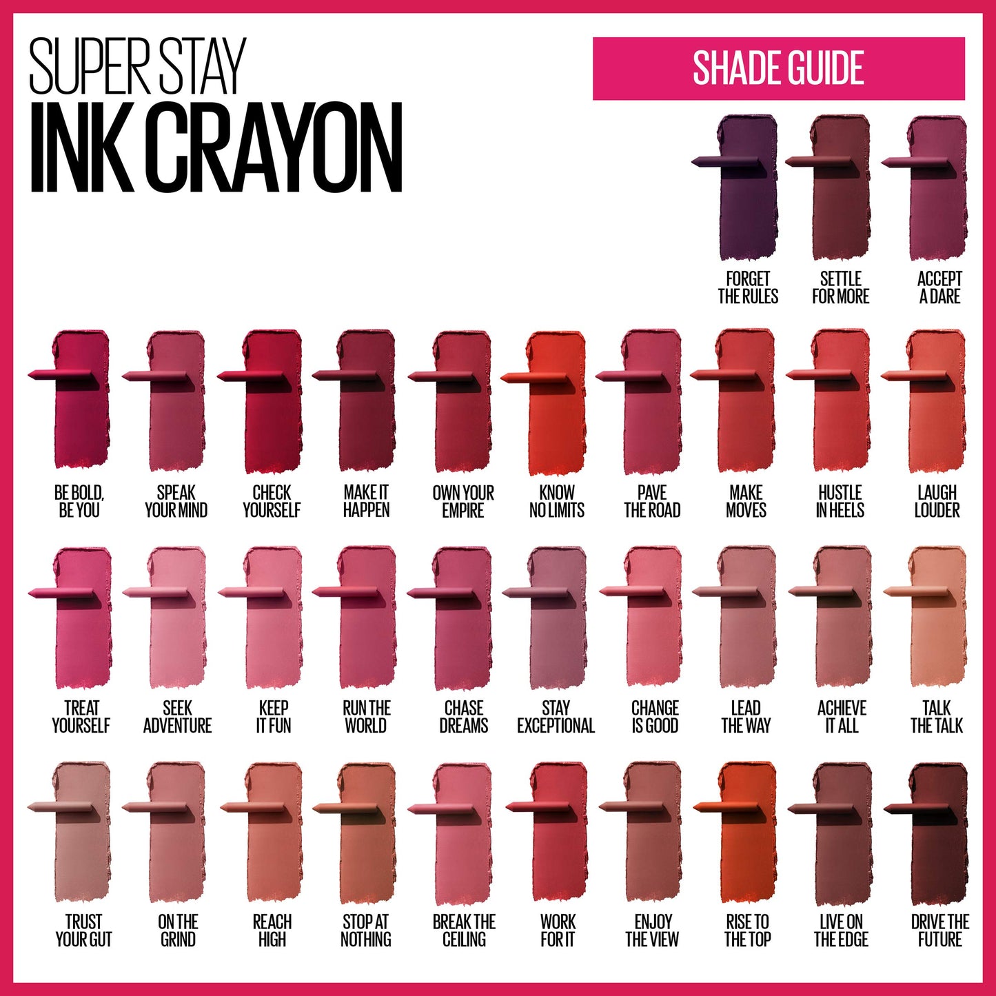 Maybelline New York Maybelline Super Stay Ink Crayon Matte Longwear Lipstick Makeup, Pave The Road, 0.04 Ounce ., 130 Pave The R