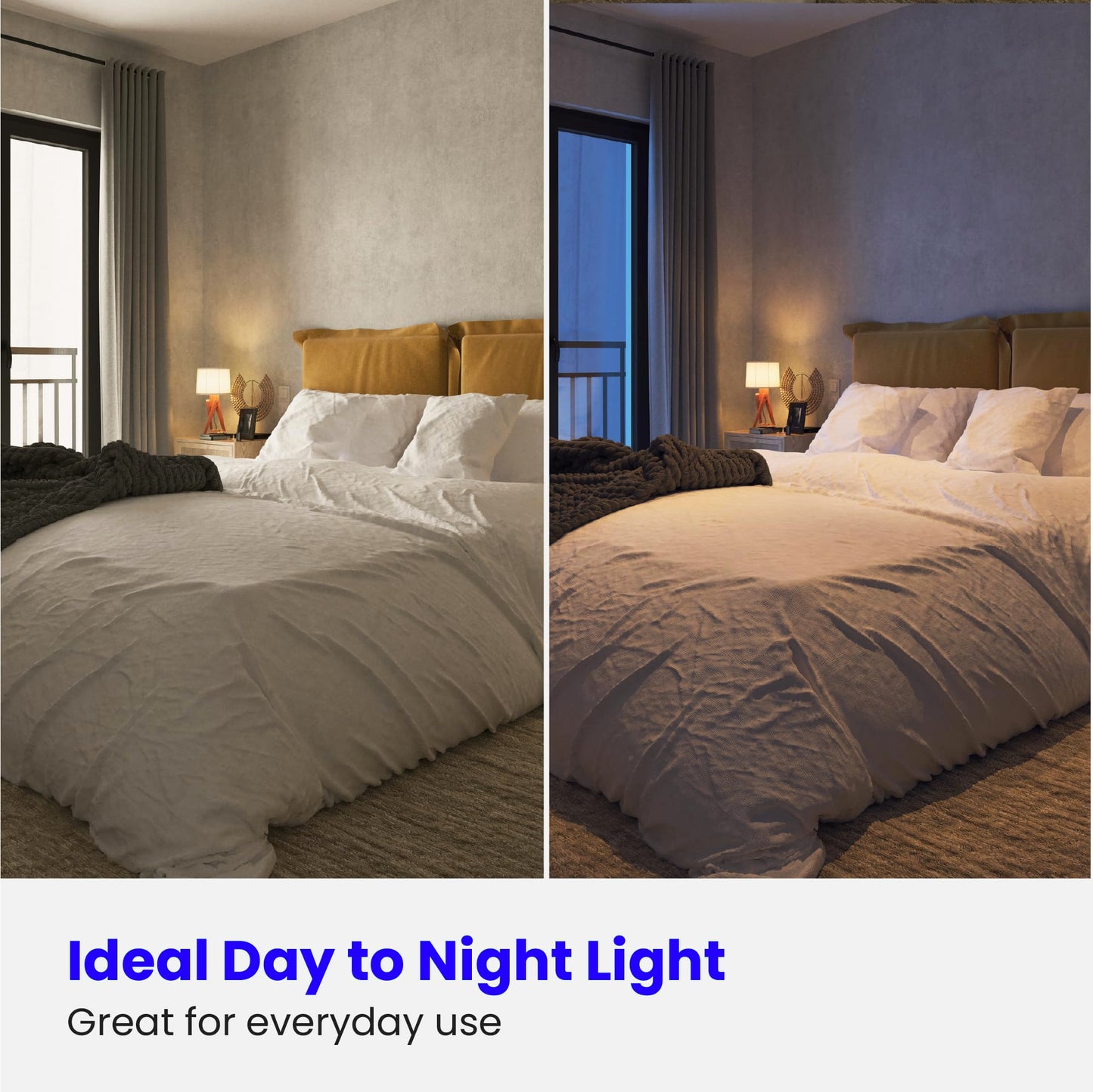 Feit Electric A19 LED Light Bulbs, 75W Equivalent, 1100 Lumens, E26 Base, 2700k Soft White, 2 Pack, Model A1100/