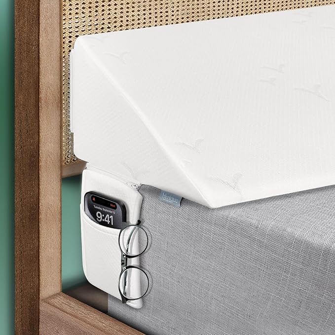 Wedge Pillow Headboard, Ultimate Comfort Bed Wedge Pillow for Headboard, Relaxation Bed Gap Filler for King(76"x10"x6"), Foam Pillow Wedge for Headboard Gap, Overall Bed Gap Filler.