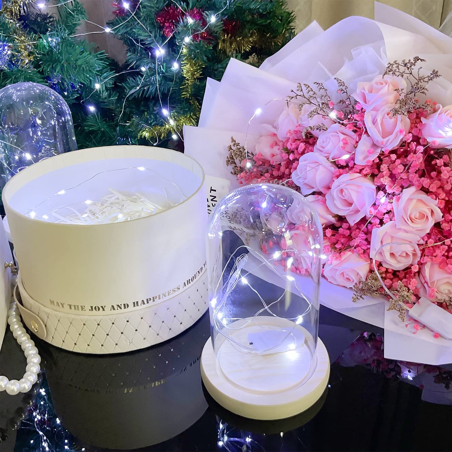 Etinga 12 Pack Fairy Lights Battery Operated String Lights  10 Led On 3.3Ft Silvery Copper Wire.For Flowers Gift Box Wedding Party Christmas Decoratio (12 Pack  Cool White)