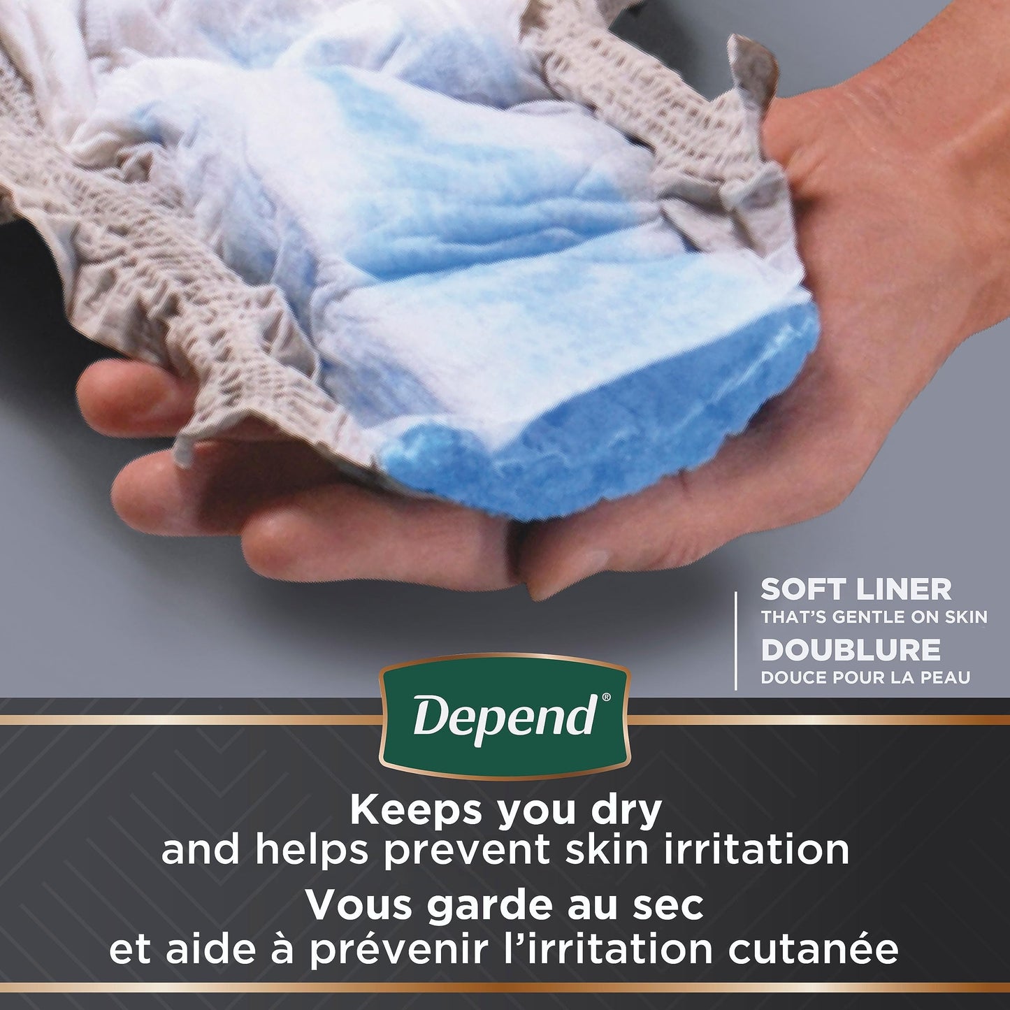 Depend Real Fit Incontinence Underwear for Men with Maximum Absorbency, Large/X-Large, 12 Count