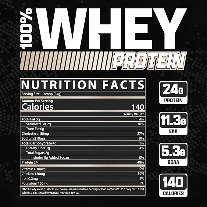 Nutrex Research Whey Protein Powder | 100% Whey Protein Supplement (2 Pound, Vanilla)
