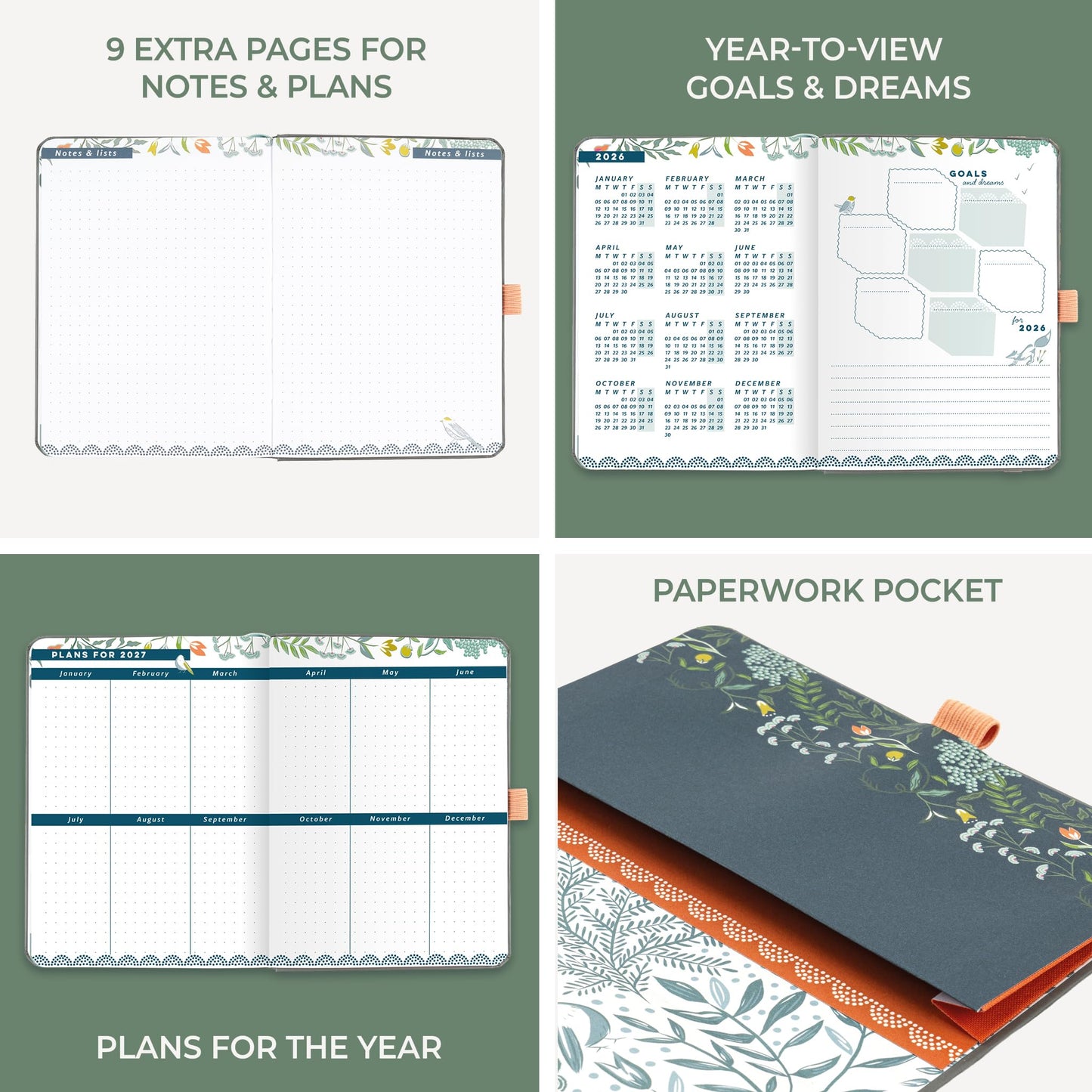 Boxclever Press Everyday 2026 Diary A5 Week to View runs Jan - Dec'26. Luxury Diary 2026 & Notebook In One! Stunning A5 2026 week to view