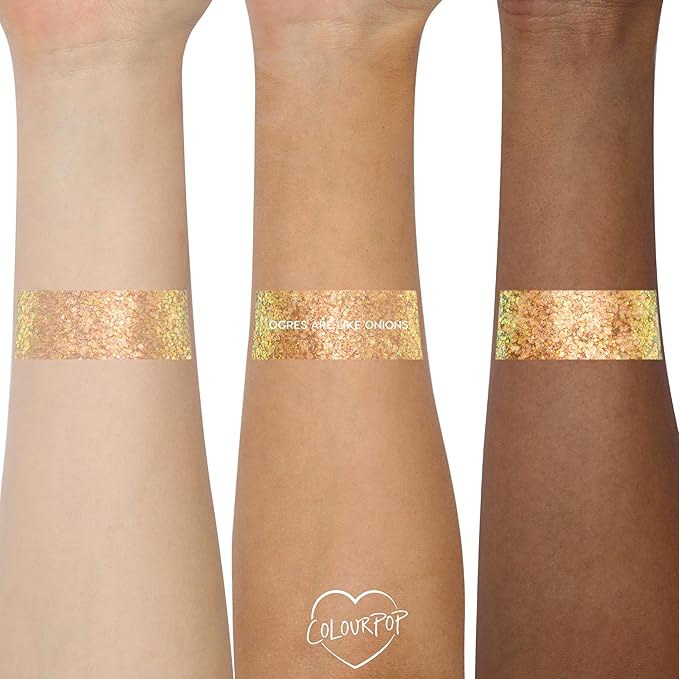 ColourPop x Shrek Glitterally Obsessed Body Glitter Gel - Multi-Colored Glitter Makeup for Face, Hair & Body - Made with an Adhesive Gel Formula - Ogres Are Like Onions (0.6 oz)