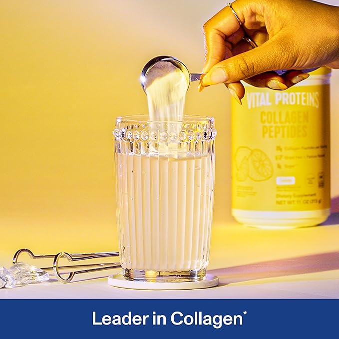 Vital Proteins Collagen Peptides Powder, Promotes Hair, Nail, Skin, Bone and Joint Health, Lemon 26.5 Ounce