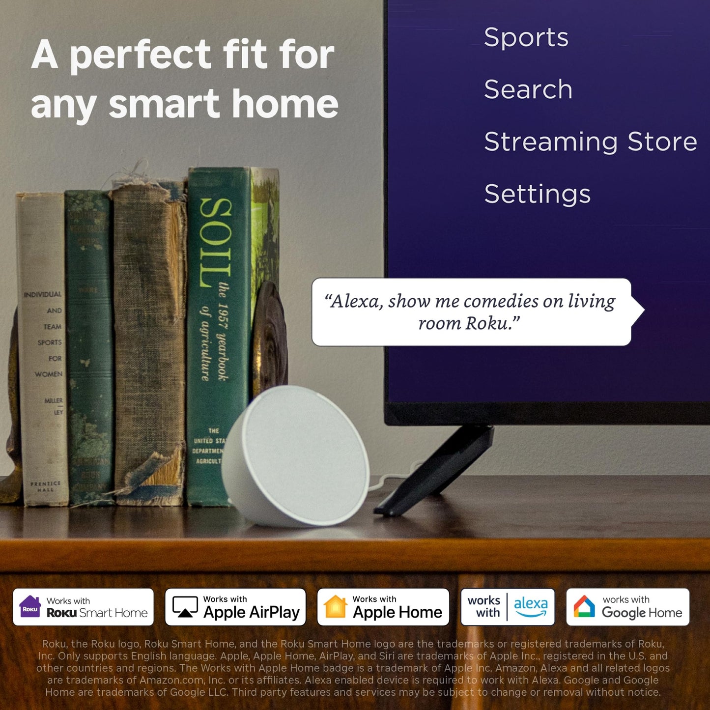 Roku Smart TV 2025 – 55-Inch Select Series, 4K HDR TV – Roku TV with Enhanced Voice Remote – Flat Screen LED Television with Wi-Fi for Streaming Live Local News, Sports, Family Entertainment