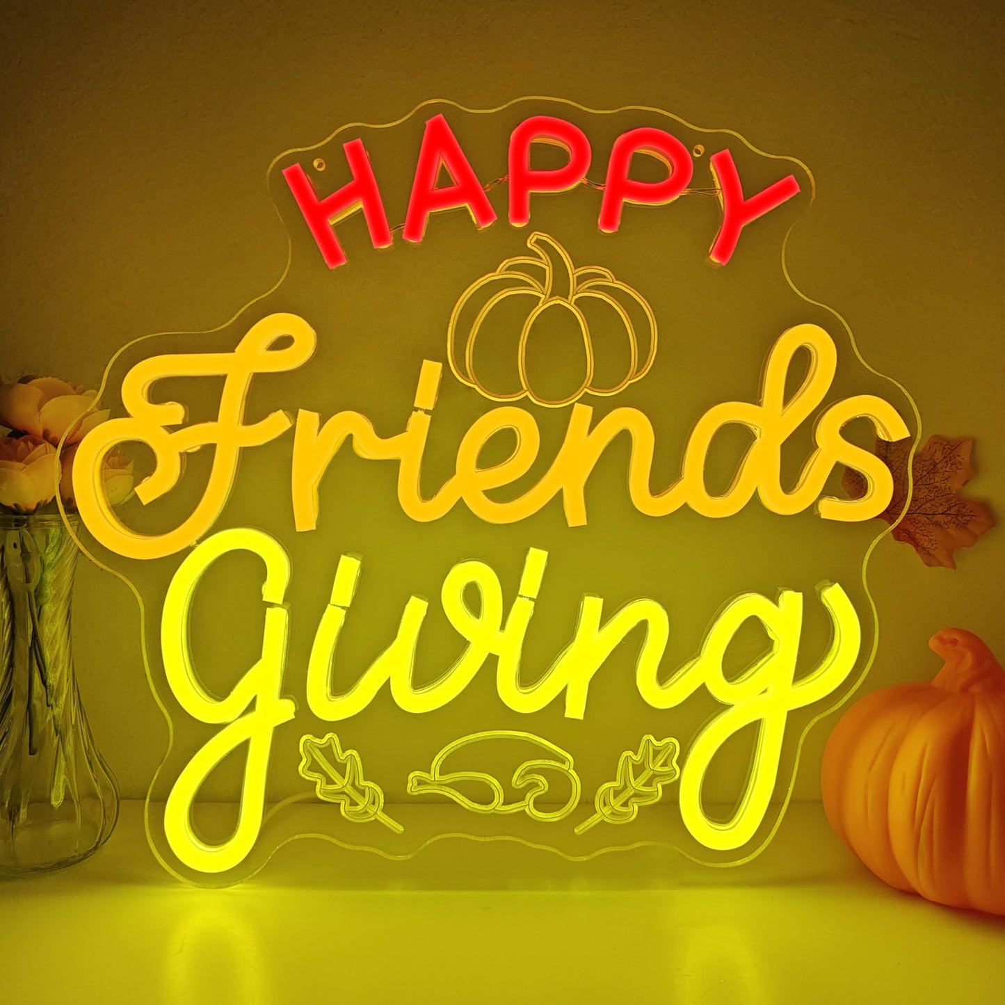 Thanksgiving Pumpkin Pie Neon Sign For Wall Decor Thanksgiving Decorations Pumpkin Led Sign Dimmable Cake Neon Light Up Sign For Business Pie Party Decorations Restaurant Coffee Fireplace Fall