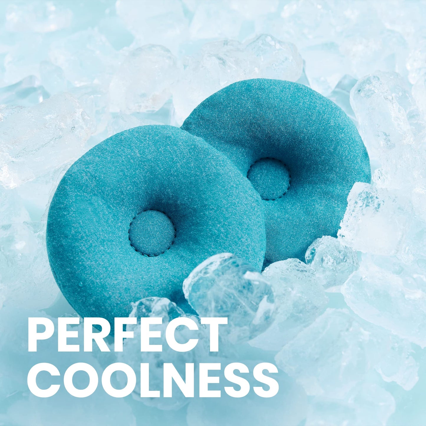 Manta Cool Sleep Mask – Blackout Eye Mask with Reusable Cooling Pads, Zero Eye Pressure and Adjustable Strap for Soothing Cool Relief
