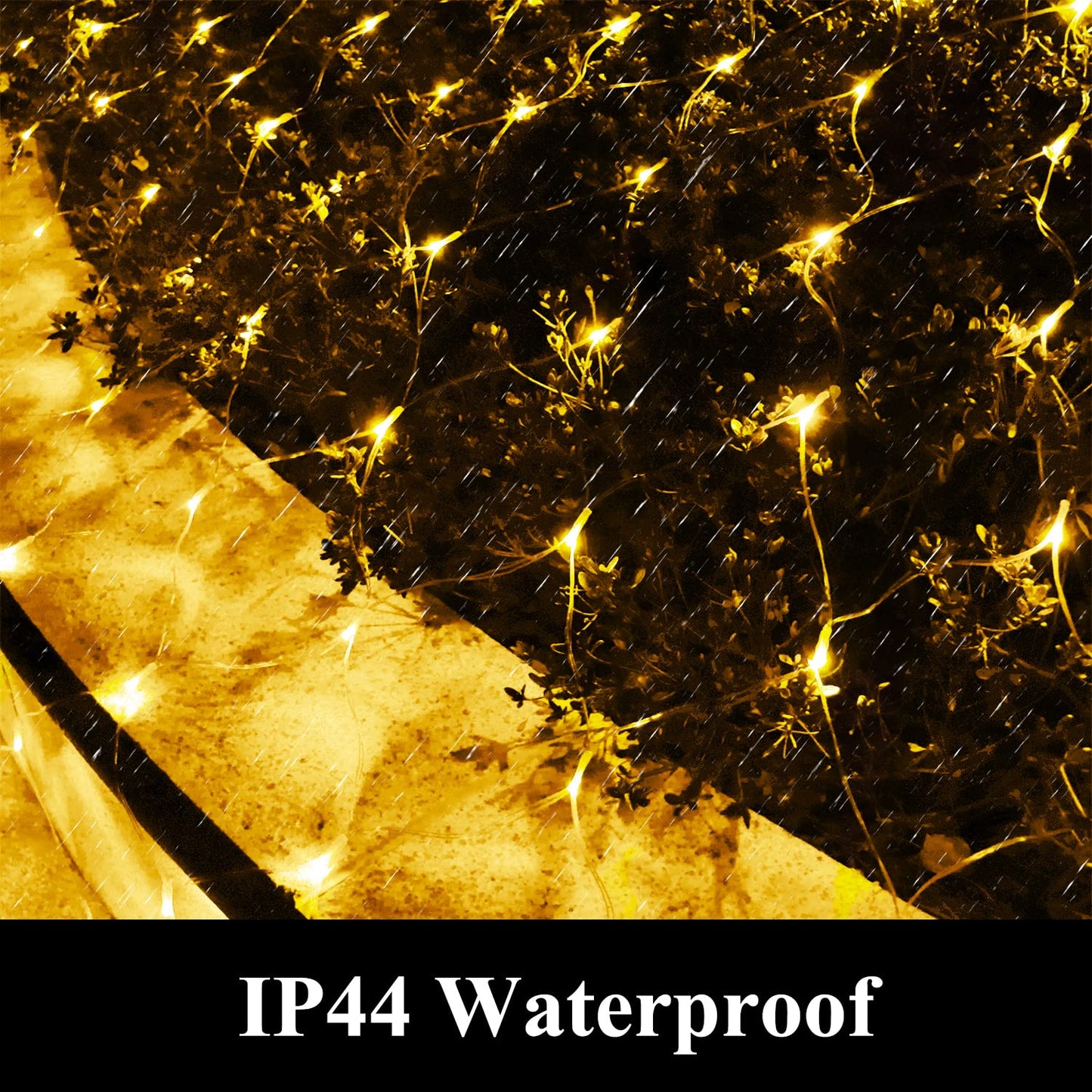 Vicila Net Light Mesh Lights  240Led Timer Tree Warp Fairy Lights Outdoor Pulg In Hanging String Light For Christmas  Halloween  Garden  Walkway  Bushes Decor-9.8Ft X 6.6Ft(Warm White)