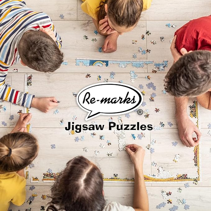 Re-marks Romance Novels Collage Puzzle, 1,000-Piece Literary Jigsaw Puzzle for All Ages