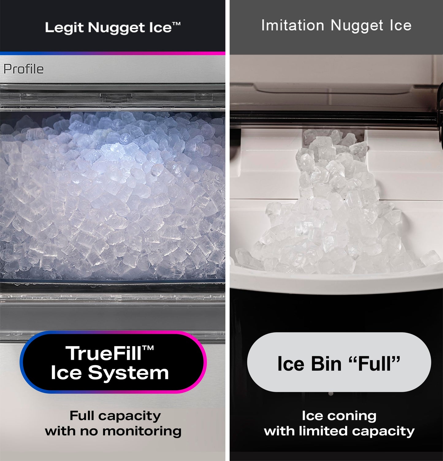 GE Profile Opal 2.0 XL with 1 Gallon Tank, Chewable Crunchable Countertop Nugget Ice Maker, Scoop Included, 38 lbs in 24 Hours, Pellet Ice Machine with WiFi & Smart Connected, Moonstone Blue