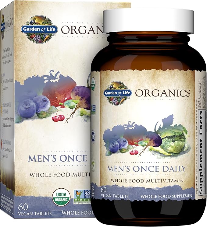 Garden of Life Probiotics & Men's Multivitamin Bundle - Primal Defense Ultra Probiotic 216 Capsules + Once Daily Whole Food Multivitamin 60 Tablets