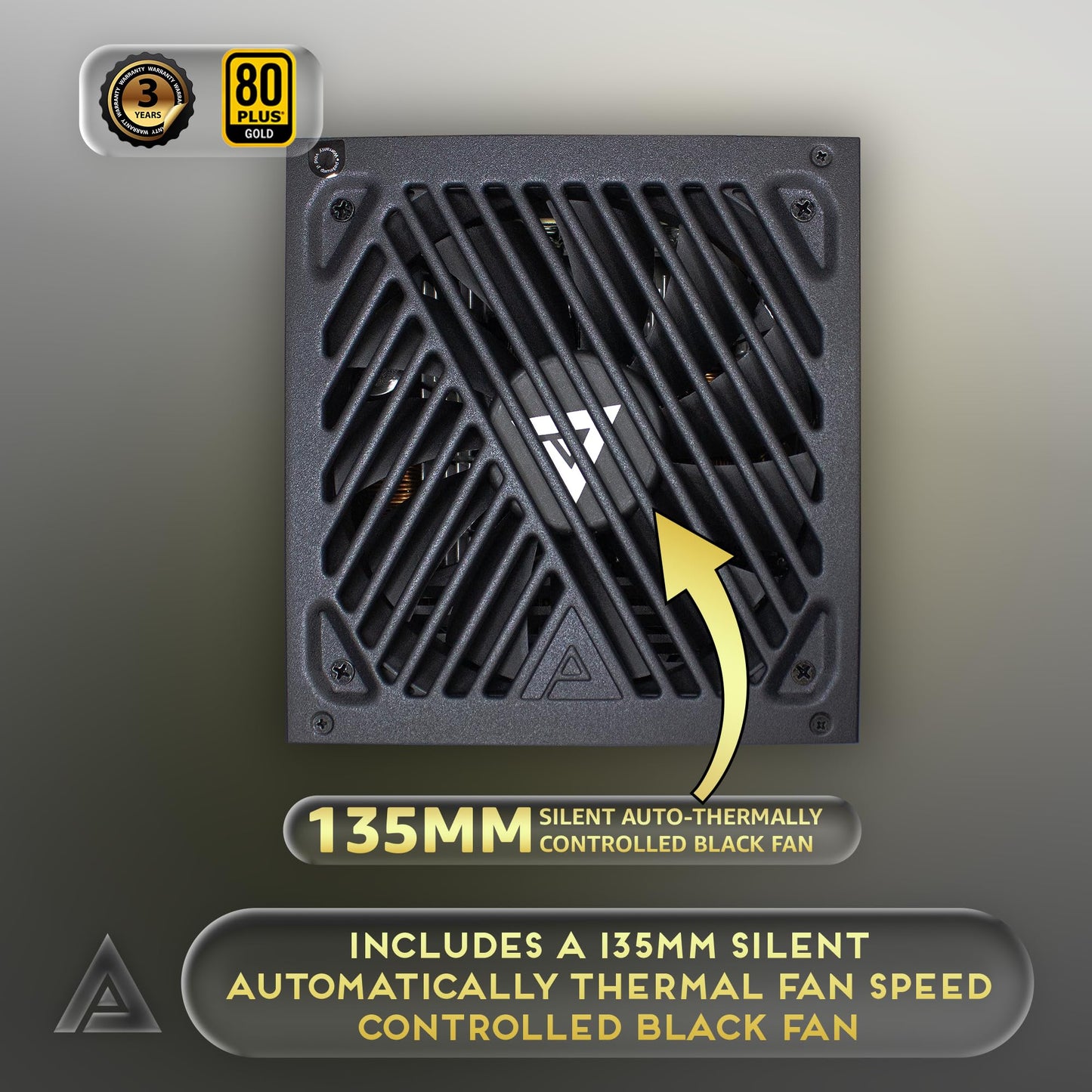 Apevia Atx-Gx850W Pcie 5.0 & Atx 3.0 Ready Galaxy 850W 80+ Gold Certified, Gen 5 12Vhpwr Connector, Active Pfc Atx Semi-Modular