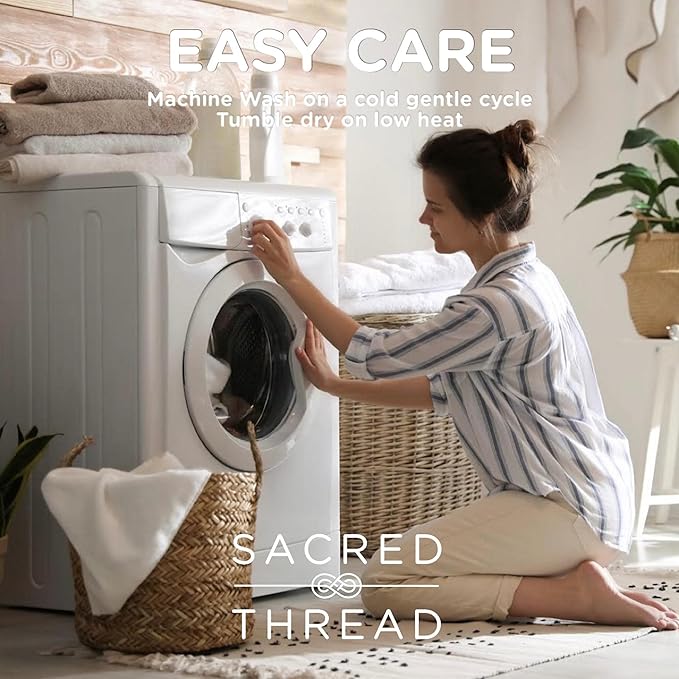 Sacred Thread Memory Foam Knee Pillow for Side Sleepers, for Knee, Hip, and Back Pain, Cooling Rayon Made from Bamboo Cover, Pillow for Between Legs (White Heart)