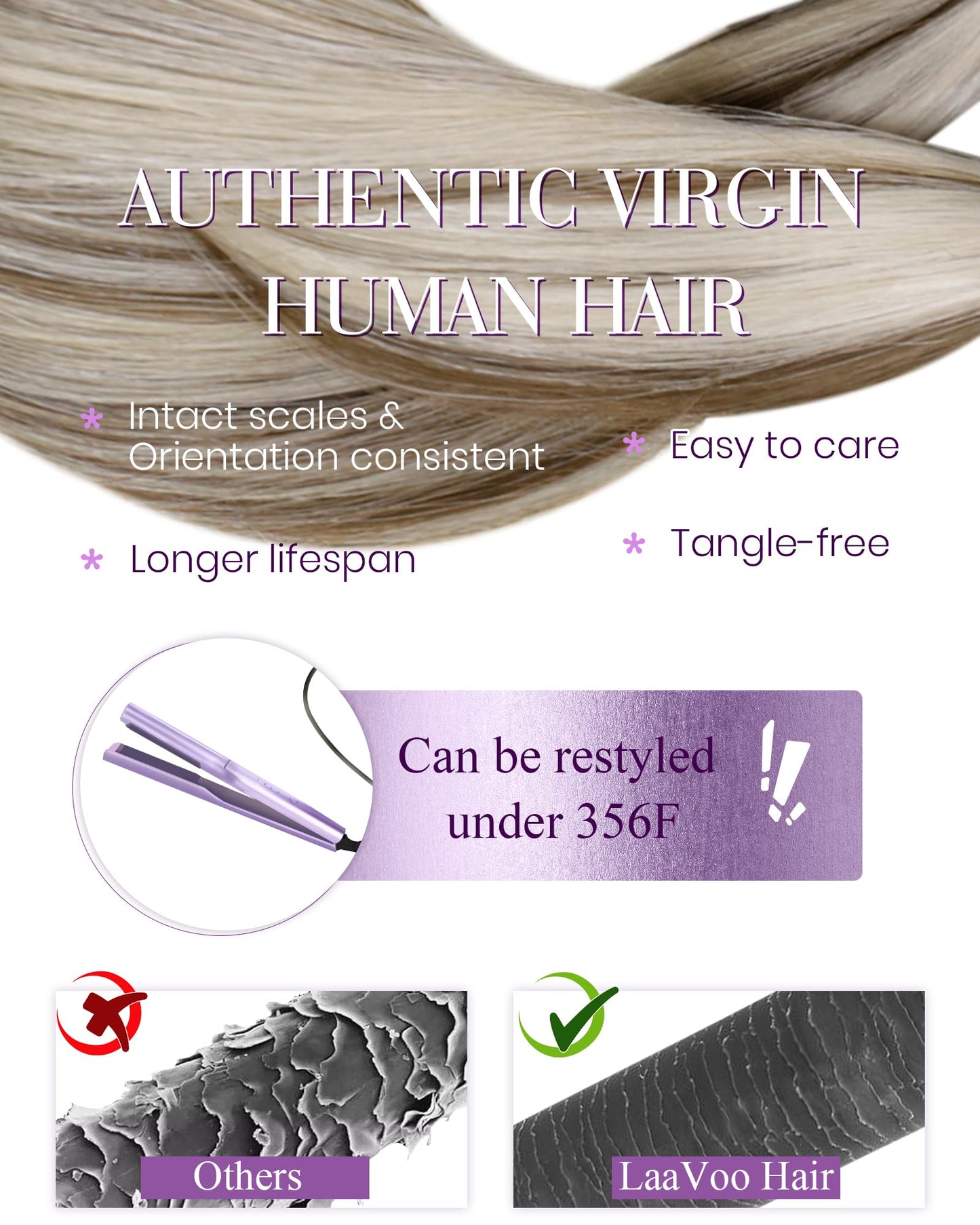 LaaVoo K Tip Hair Extensions Real Human Hair Highlight Brown K Tips Hair Extensions Human Hair Light Brown Mixed Golden Blonde U