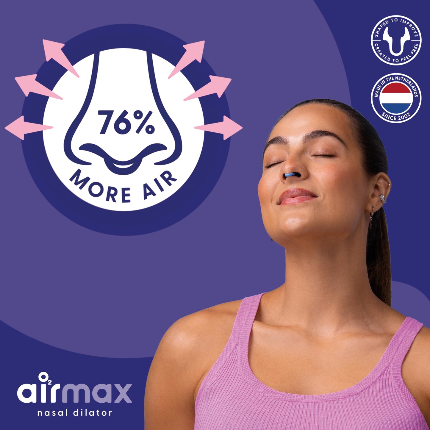 Airmax Nasal Dilators - Anti Snore Device - Small - 6-Month Relief - Cure for Snoring - Recommended by Physicians - Blue - One-Pack