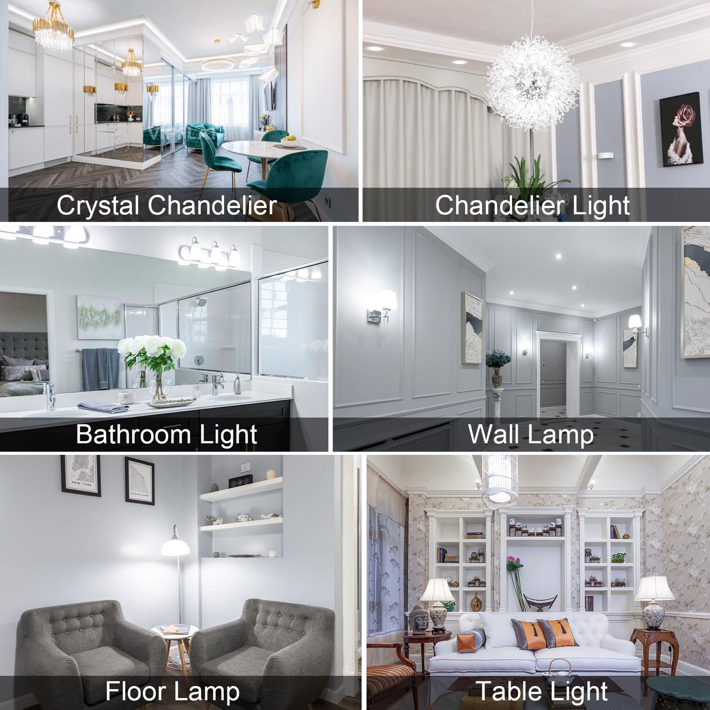 G9 Led Bulb 6W 60W Halogen Equivalent 5000K Daylight White High Brightness 600Lm  Ac120V T4 G9 Bulbs With Long Lifespan For Chandeliers Home Lighting G9 Bi-Pin Ceramic Base Non-Dimmable 6 Pack