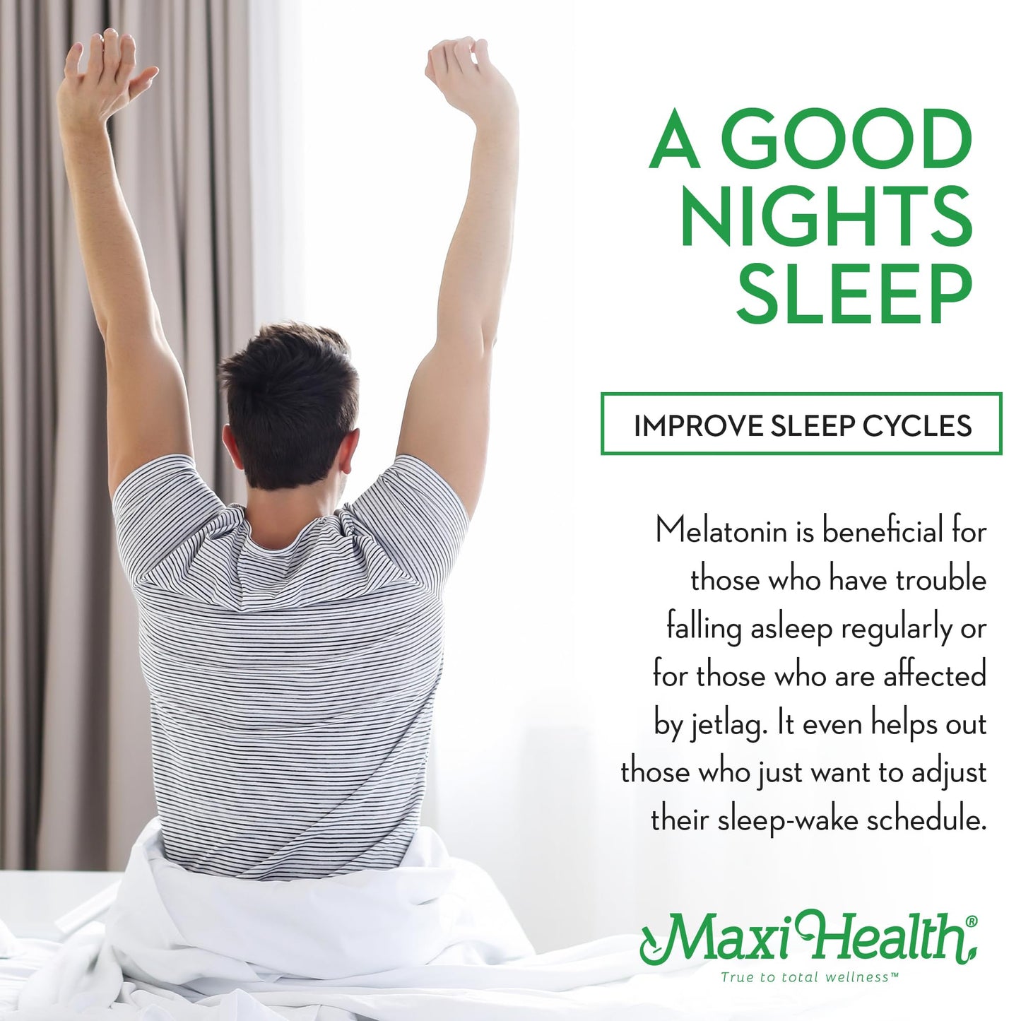 Maxi Health Melatonin 5mg Extra-Strength Fast Acting Melatonin – Encourage Natural Sleep with Melatonin'– Non-Habit Forming Sleep Support Kosher (100 Units)