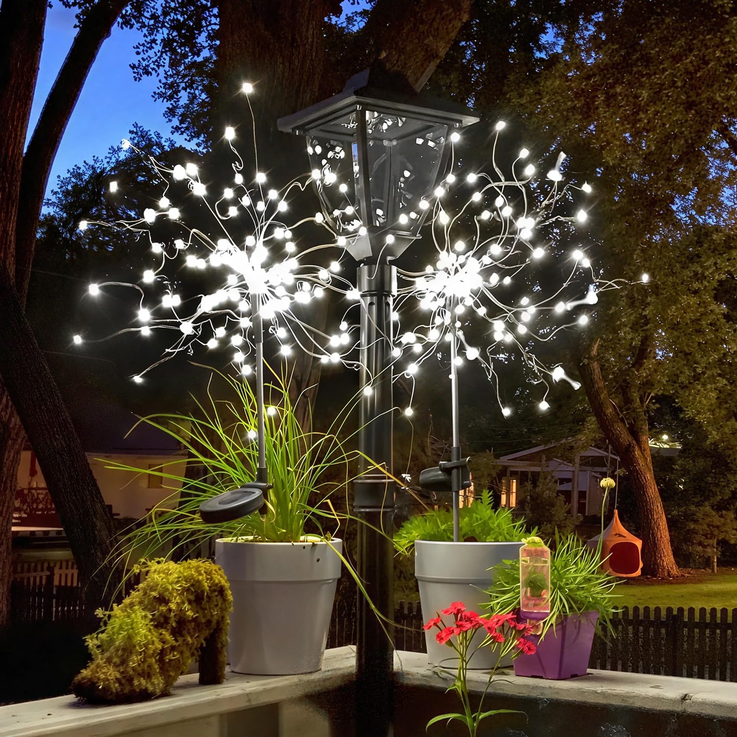 Anordsem Solar Lights Outdoor - 120 LED Waterproof Copper Wire, 2 Pack, White, Model YHD00001