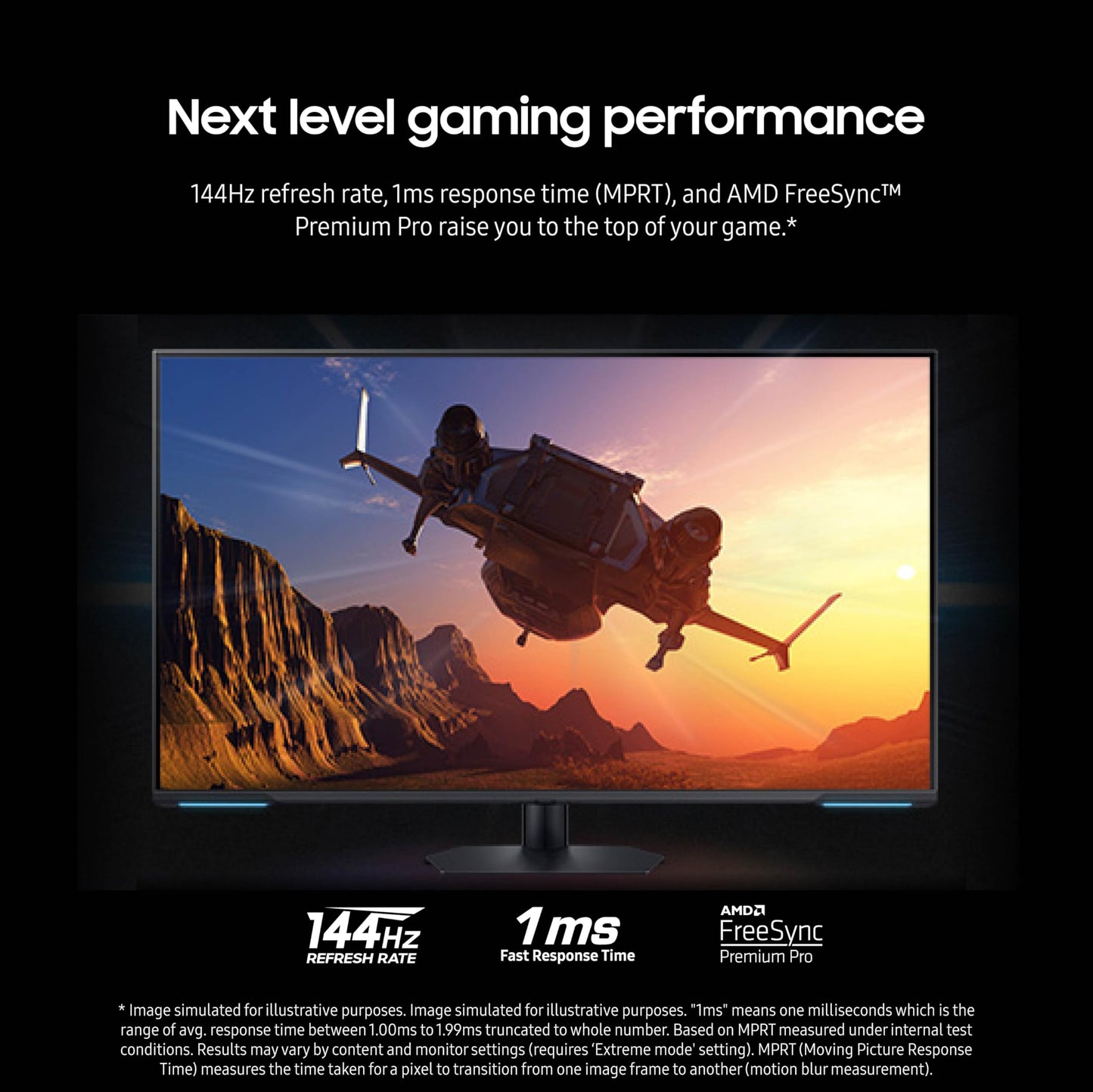 SAMSUNG 43" Odyssey Neo G7 Series 4K UHD Smart Gaming Monitor, 144Hz, 1ms, VESA Display HDR600, Quantum Matrix Technology, AMD FreeSync Premium Pro, LS43CG702NNXZA, Black