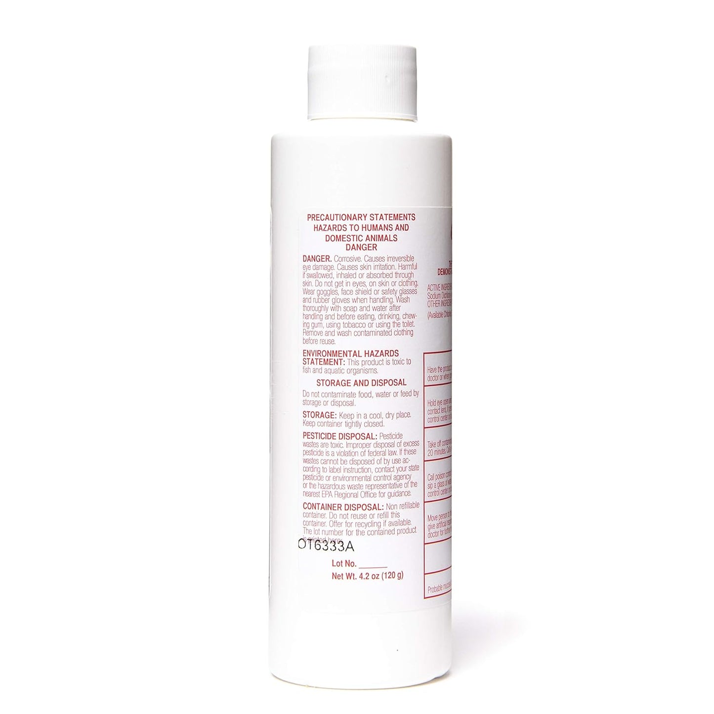 DiSorb Suction Canister Sterilizer Absorbent Powder - Absorbs Bodily Fluids & Blood - for Hospitals, Health Care Facilities, Veterinary Clinics - EPA Approved Solidifier - 500cc -100 Bottles Per Case
