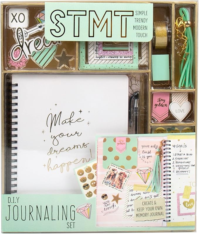 STMT D.I.Y. Dreamers Become Doers Journaling Set, Stationery Set, Bullet Journal Kit, Journaling Kit, Journals for Teen Gi...