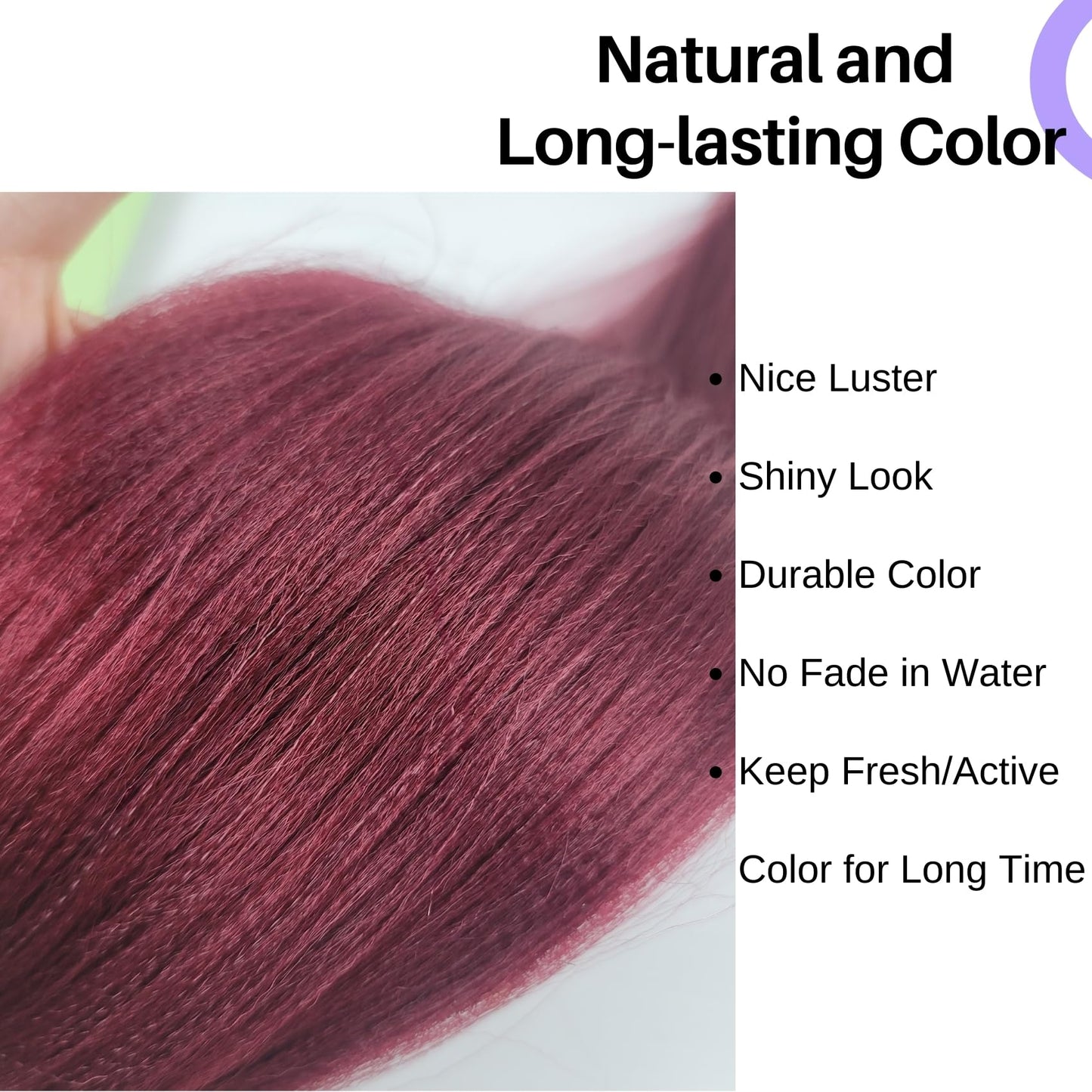 Burgundy Braiding Hair Pre Stretched 900# Knotless Braids Hair Extension for Braiding
