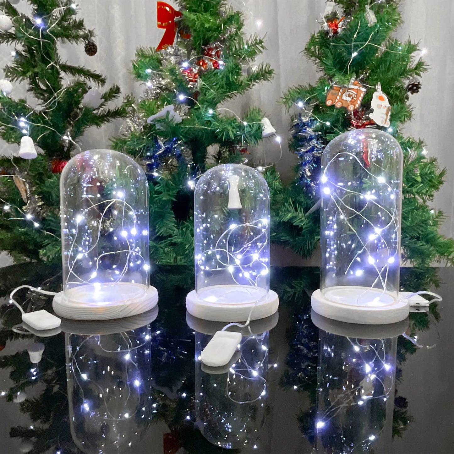 Etinga 12 Pack Fairy Lights Battery Operated String Lights  10 Led On 3.3Ft Silvery Copper Wire.For Flowers Gift Box Wedding Party Christmas Decoratio (12 Pack  Cool White)