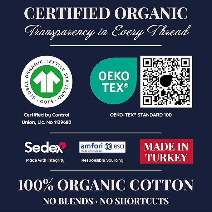 SNOO Compatible GOTS Organic Bassinet Sheets - Aegean Heritage Turkish Cotton 200 GSM - Feel The Quality at First Touch - Halo Bassinet / 100% Cotton SNOO Smart Sleeper Mattress (2 Pack) Boy & Girl