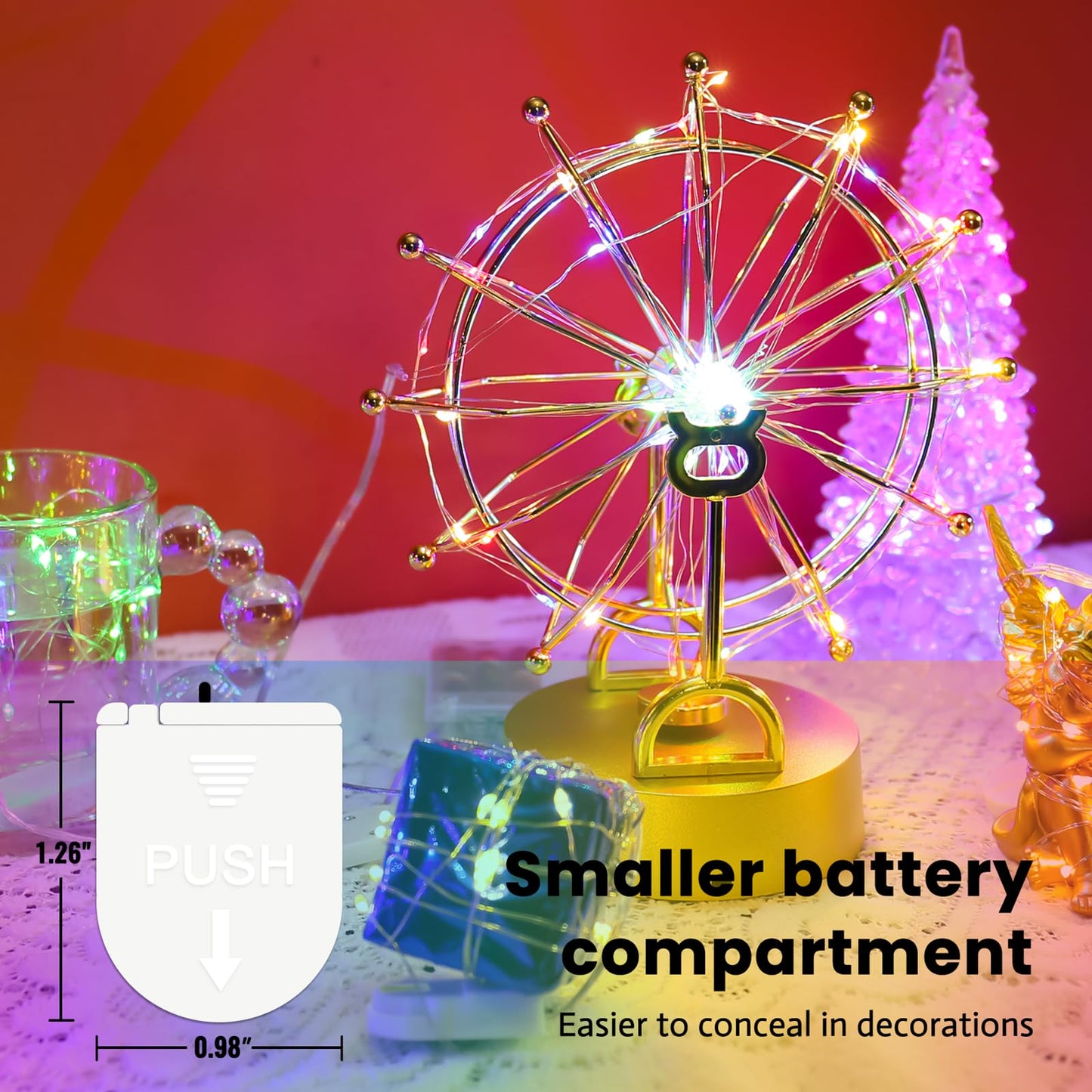 Zsjwl 30 Pack Multicolor Fairy Lights Battery Operated  7Ft 20Led Mini Starry Light Mason Jar Lights For Indoor Outdoor Party Wedding Halloween Thanksgiving