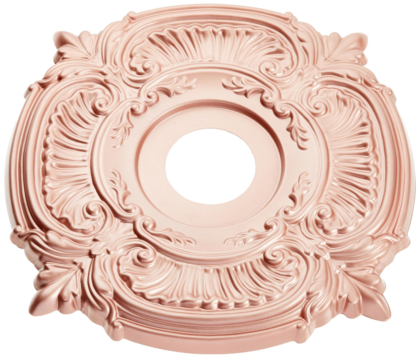 16Od X 3 1/2Id X 1P Attica Thermoformed Pvc Ceiling Medallion (Fits Canopies Up To 5 5/8), Metallic Copper