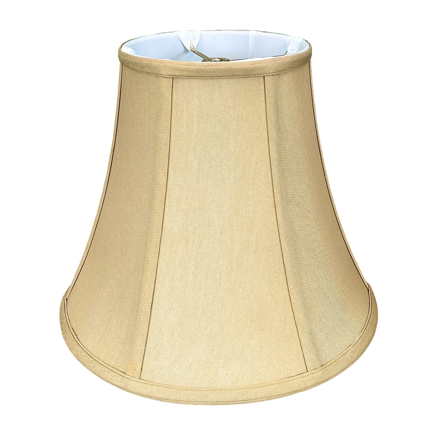 Royal Designs, Inc. True Bell Basic Lamp Shade, Faux Silk, 7in x 14in x 11.5in, Antique Gold, Model BSO-704-14AGL