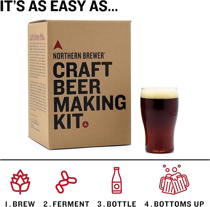 Northern Brewer - Siphonless 1 Gallon Craft Beer Making Starter Kit, Equipment and Beer Recipe Kit (Brown Ale)
