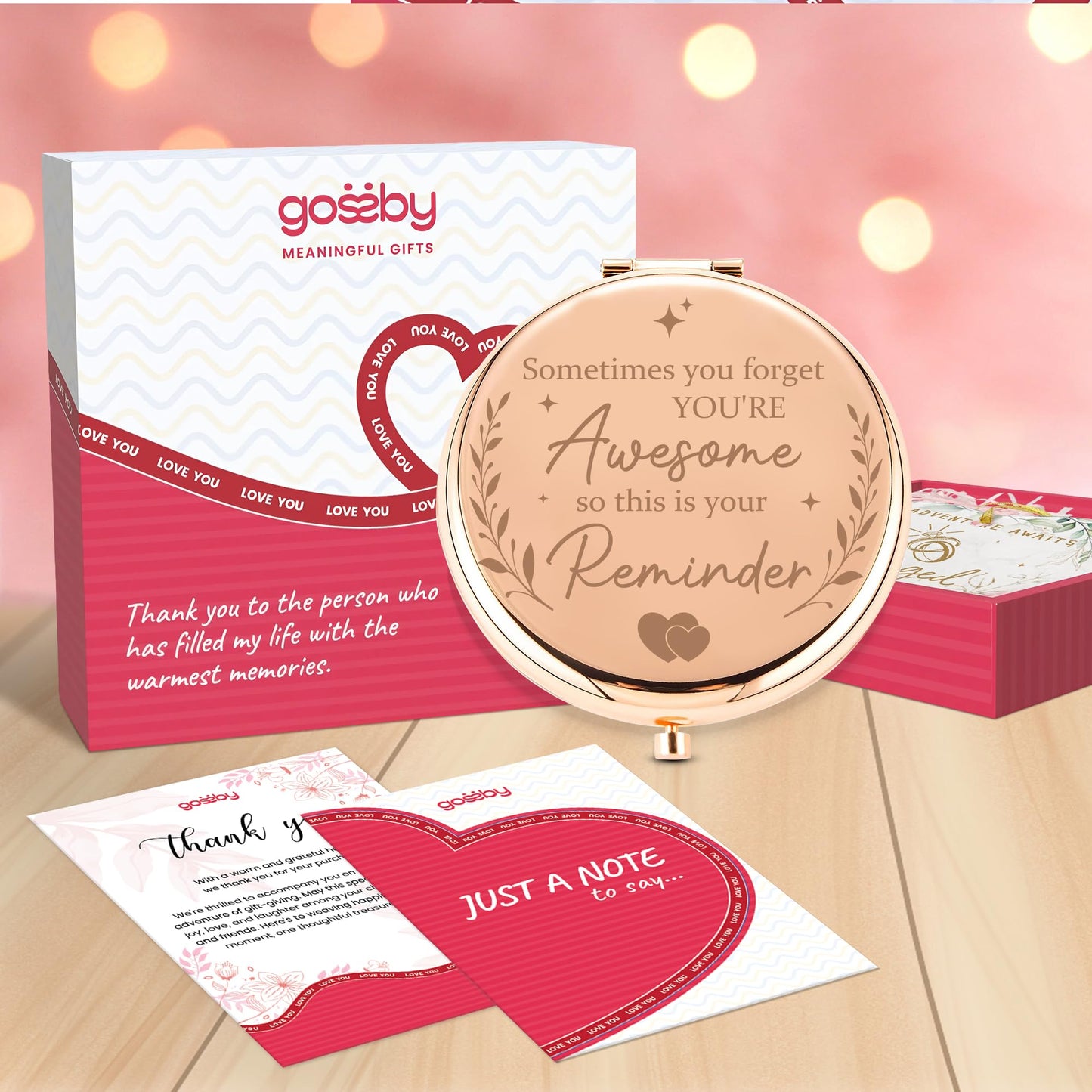 Gossby Inspirational Gift for Women - Sometimes You Forget Youre Awesome - Encouragement, Thank You, Appreciation, Motivational