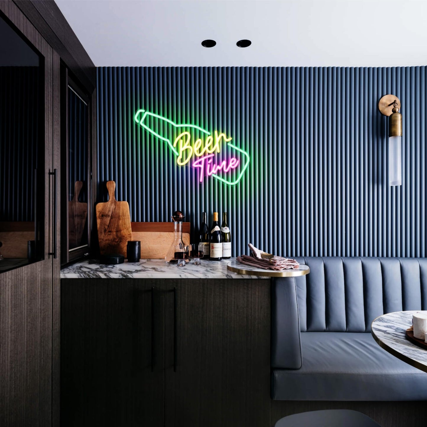 Kavaas Beer Time Beer Neon Sign 16.9" x 7.6", Neon Beer Signs for Man Cave, Home Bar, Pub, Wall Decor - Best Gifts for Beer Lovers, Birthday, Christmas