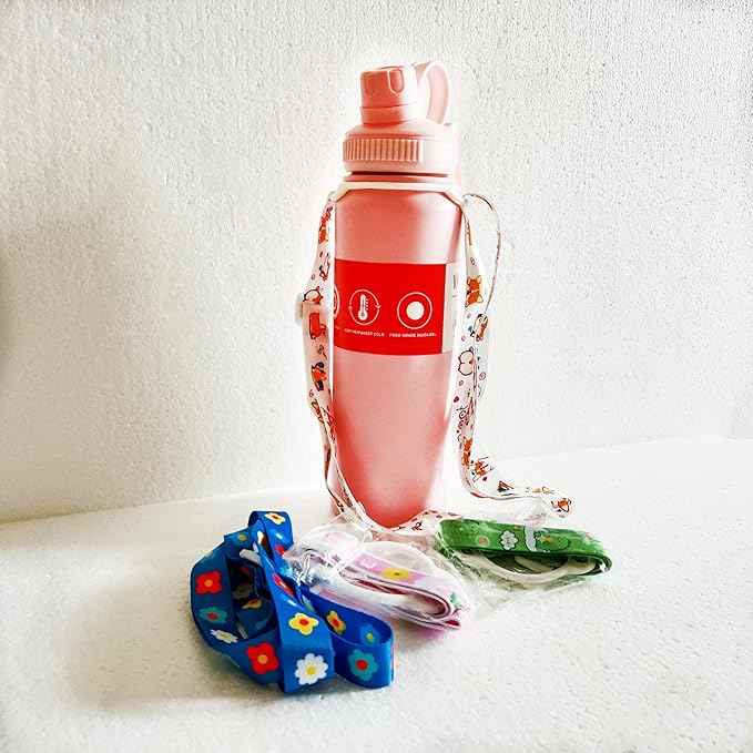 Gerrit 27 oz Insulated Vacuum Stainless Steel Water Bottle With Straight Drink Lid, Easy To Carry (White), Large capacity, carnification, YP234